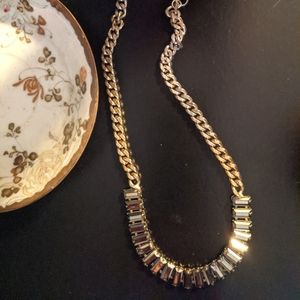 Mirrored multi metal necklace
